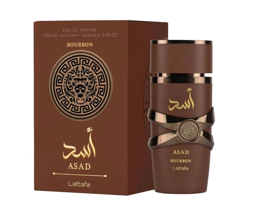 Asad Bourbon By Lattafa 3.4 Oz Eau de Parfum