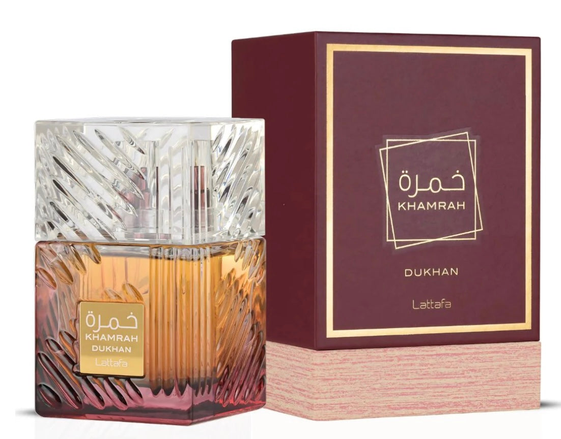 Khamrah Dukhan By Lattafa 3.4 Oz Eau de Parfum - Unisex