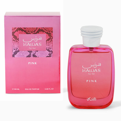 Hawas Pink by Rasasi 3.4 Oz Eau de Parfum - Women