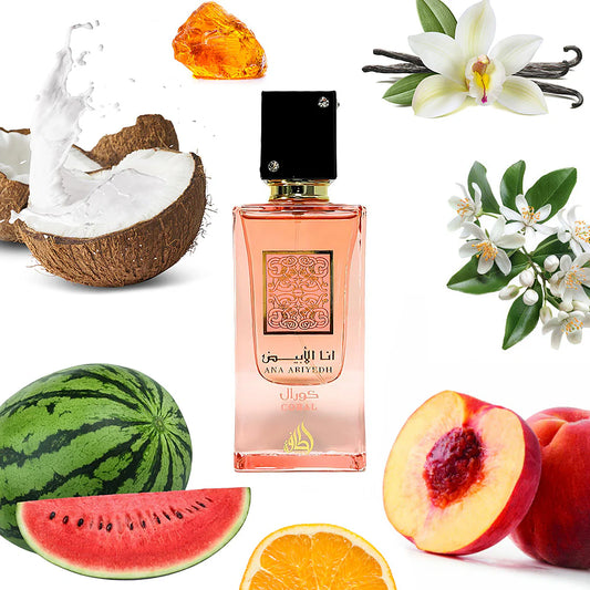 Ana Abiyedh Coral by Lattafa 2.0 Oz EDP